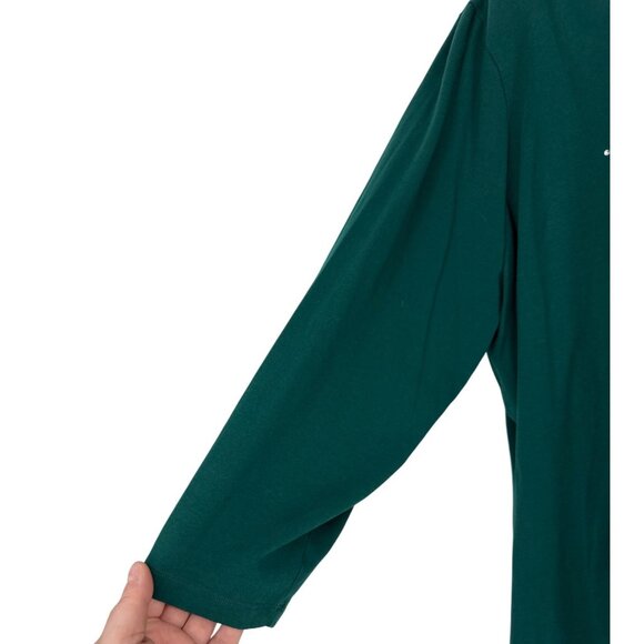 Catherines Womens Petite Long Sleeve V-Neck Snowman Holiday Top Size 2XWP - Picture 4 of 9